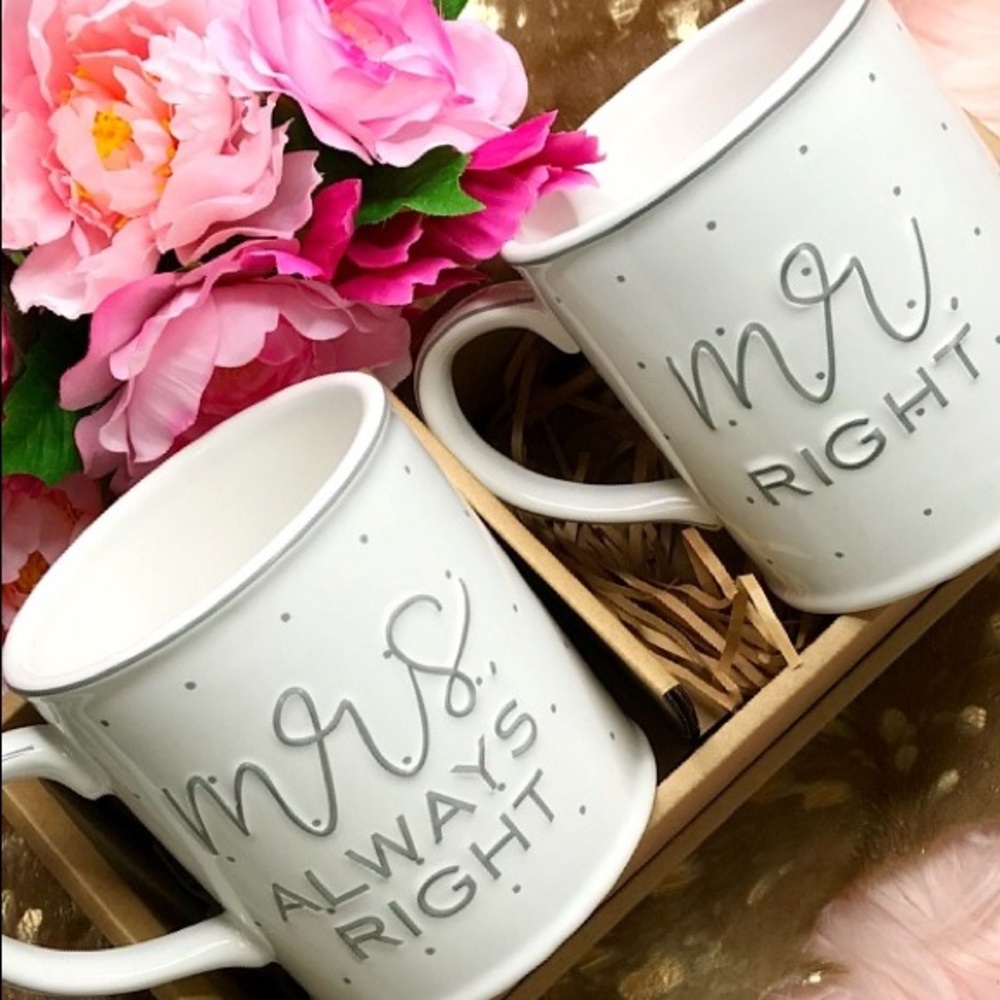 Mudpie His & Hers Coffee Mugs